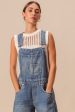 Slouchy Denim Overalls Hot on Sale