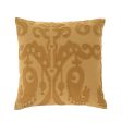 Embroidered Ikat Pillow For Discount