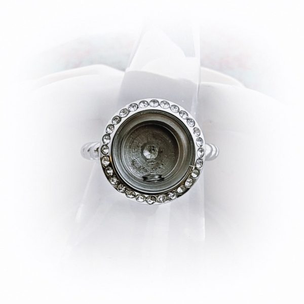 Round Cremation Ring - Locket Ring Cheap