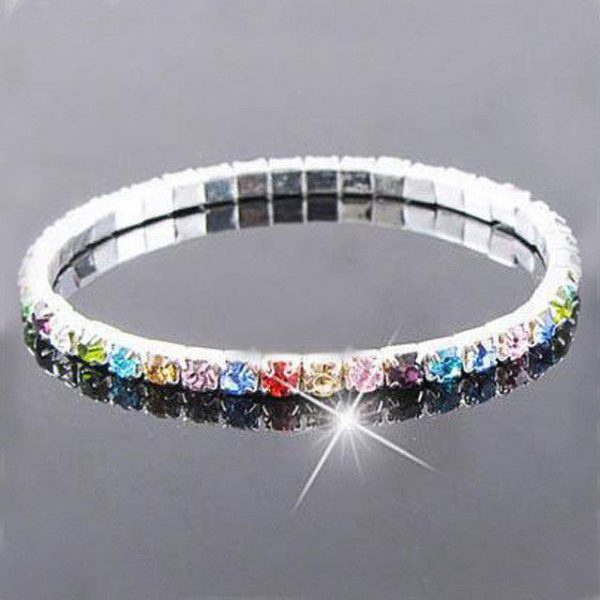 Stretchy Rhinestone Tennis Bracelet Online Hot Sale