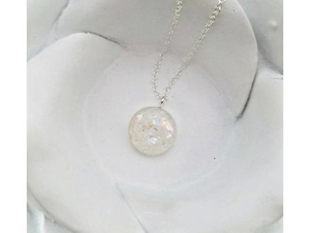 Opalescent Cremation Necklace Made with Ashes Infused Online Hot Sale