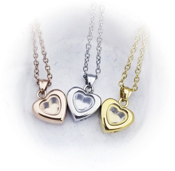 Tiny Heart Cremation Locket Supply