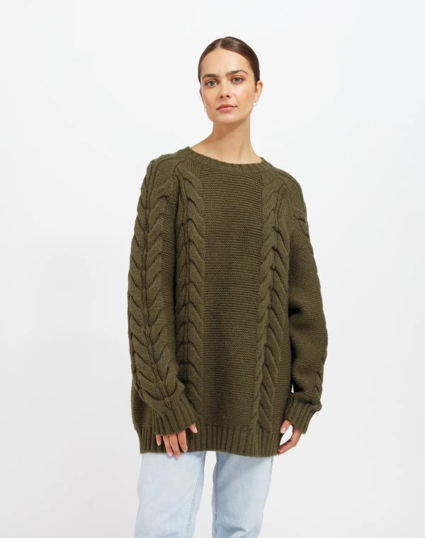 Adele Cable Knit Sweater F24 For Discount