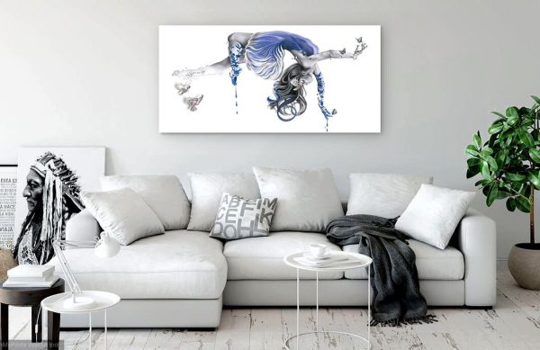 Fly by your own wings - Original painting and Limited edition 60x30” Sale