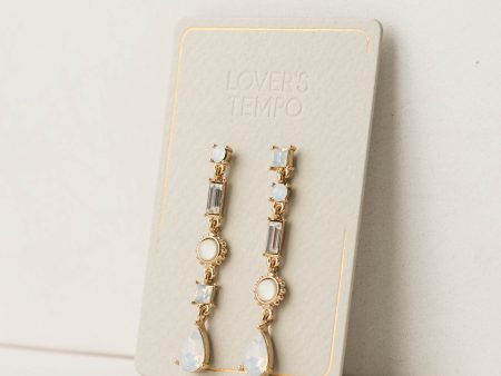 Lova Drop Earrings-White Supply