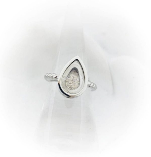 Teardrop Cremation Ring - Locket Ring For Discount