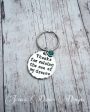 Thanks for raising the man of my dreams keychain - Hand Stamped - Choose your swarovski crystal color - Mother in law gift - Wedding For Sale