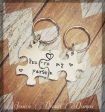 Set of 2 Aluminum You re my person puzzle piece Keychains* Online