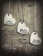 Set of 3 Necklaces - Big Sister, Middle Sister, and Little Sister - Hand Stamped - Heart Necklace Set - Sisters Necklace Set - Customize Hot on Sale