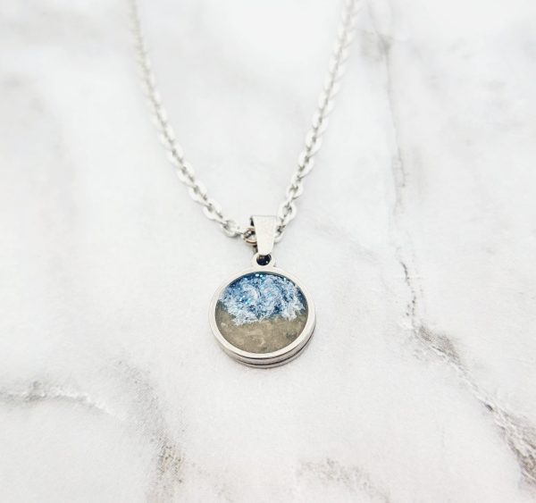 Tiny Beach Cremation Necklace Made with your loved one s actual ashes Online now