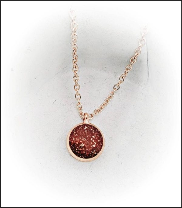 Rose Gold or Gold Cremation Necklace Made with Ashes Infused Online