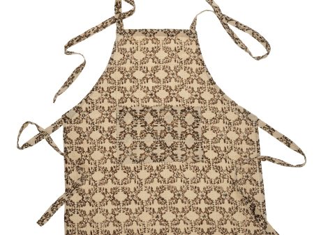 Mira Block Print Apron Online Sale