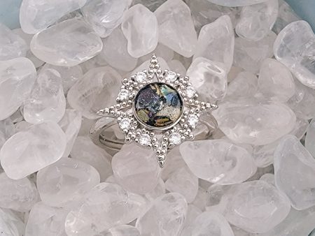 Starburst Cremation Ring For Sale