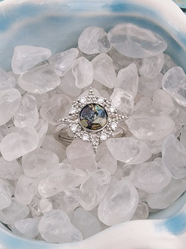 Starburst Cremation Ring For Sale