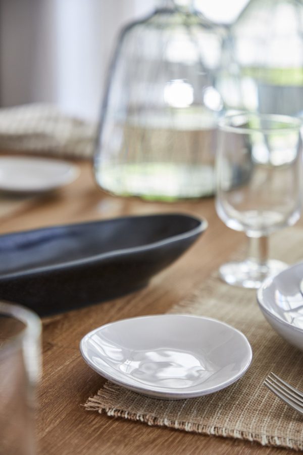 Livia Oval Bread Plate-White Online Sale