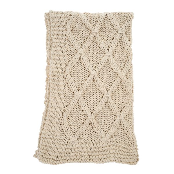 Winterberg Cotton Knit Throw Fashion