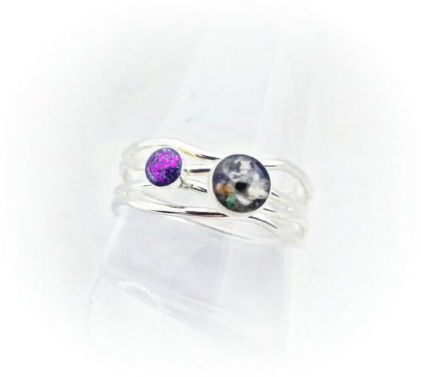 Double Cremation Ring- Sterling Silver Online Hot Sale