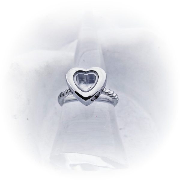 SALE- Heart Cremation Ring - Locket Ring Online now