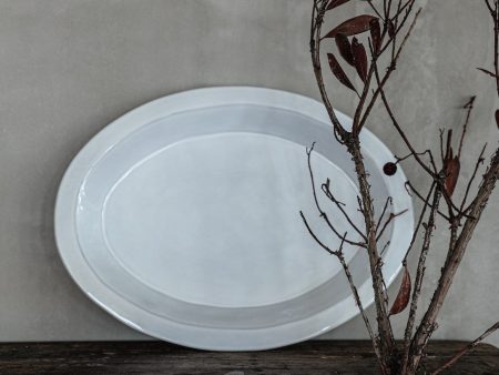 White Oval Platter Hot on Sale