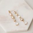 Lova Drop Earrings-White Supply