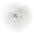 Sterling Silver 5.5mm Cubic Zirconia Cremation Ring For Sale