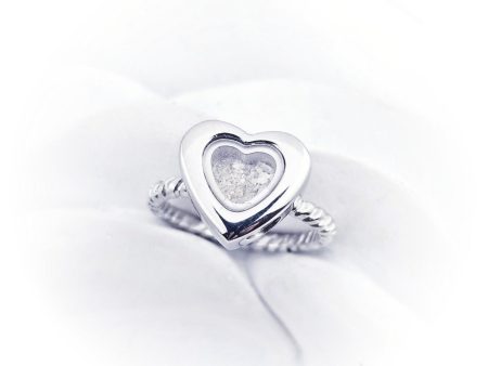 SALE- Heart Cremation Ring - Locket Ring Online now