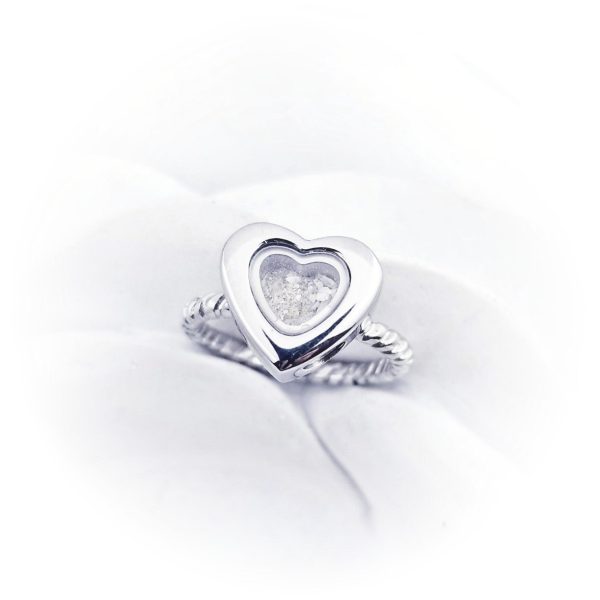 SALE- Heart Cremation Ring - Locket Ring Online now