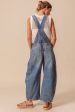 Slouchy Denim Overalls Hot on Sale