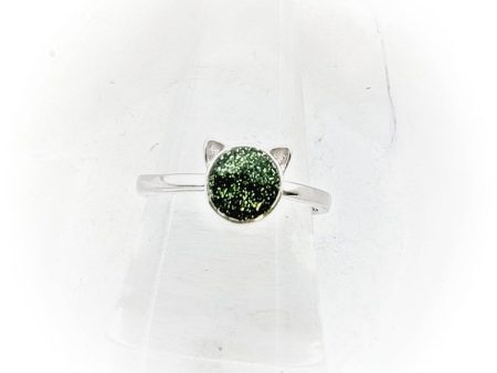 Sterling Silver Cat Cremation Ring Online Hot Sale