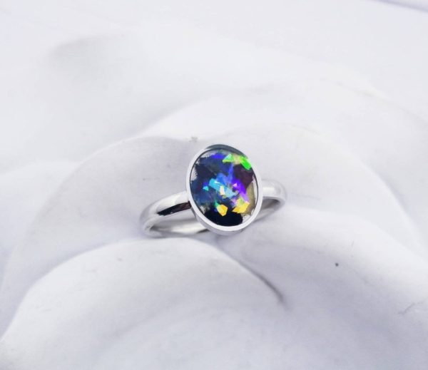 Actual Flower 8x10mm Oval Ring Hot on Sale