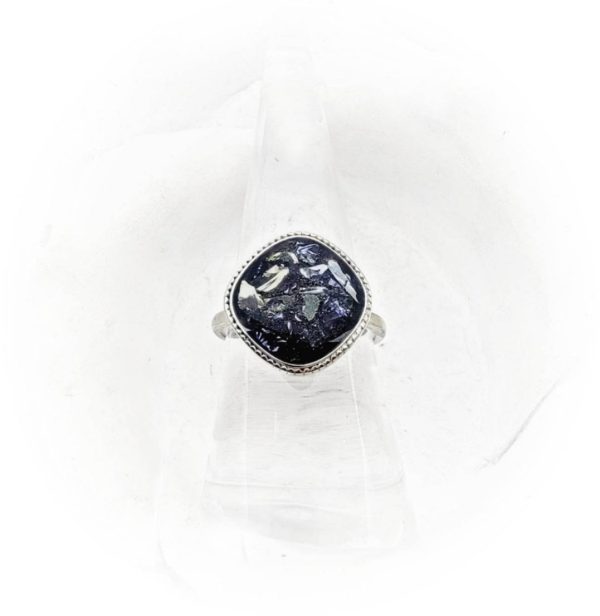 Square Abstract Cremation Ring For Sale