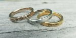 Stacking Personalized Ring - Wear alone or as a set! - Stainless Steel Hand stamped rings - Name Ring - Rose Gold, Gold, and Silver - Custom For Discount