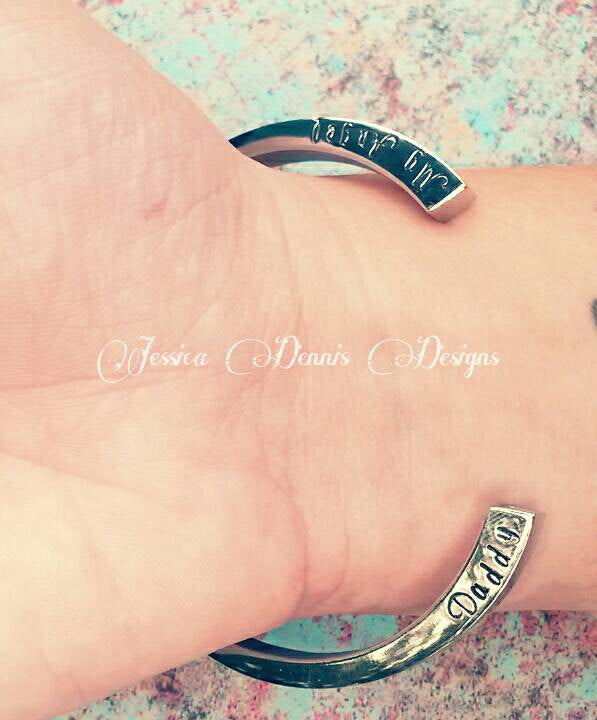 SALE! Cremation Bangle - Urn Bracelet - Personalized - Custom Urn Jewelry - Memorial Jewelry - Daddy My Angel - Cremation Bracelet Hot on Sale