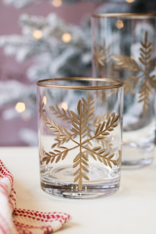 Snowflake Tumbler-Gold For Cheap