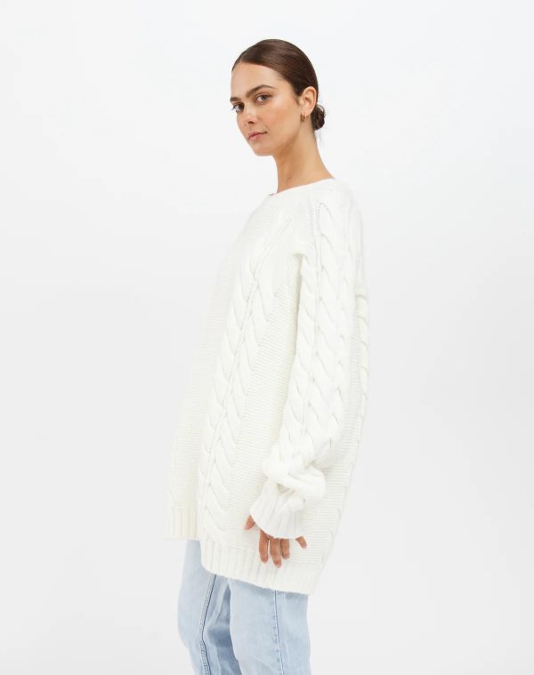 Adele Cable Knit Sweater F24 For Discount