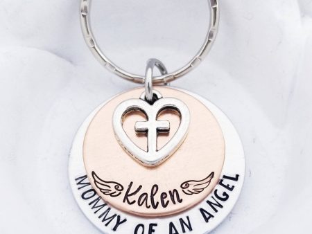 SISTER of an angel Kenzie custom keychain For Cheap