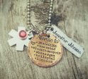 Rustic Medical Alert Necklace - Media Alert Cute - Medical ID - Medical Alert Jewelry - Diabetic - Allergy Necklace Mixed Metals For Discount