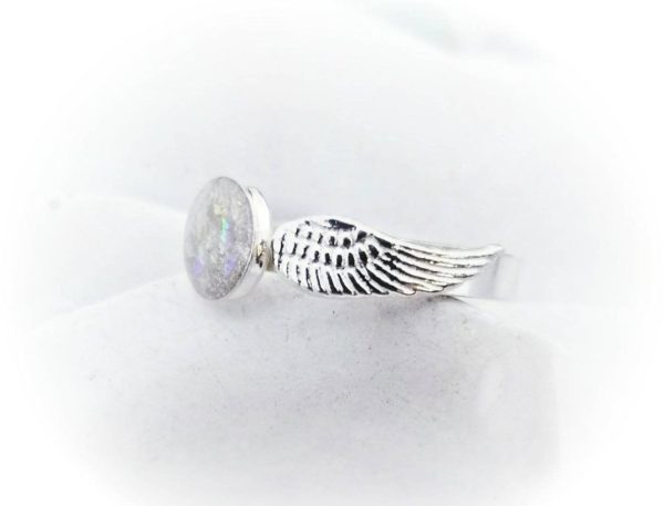 Sterling Silver Angel Cremation Ring Online Hot Sale