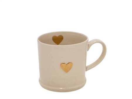 Sweet Heart Mug-Gold Fashion