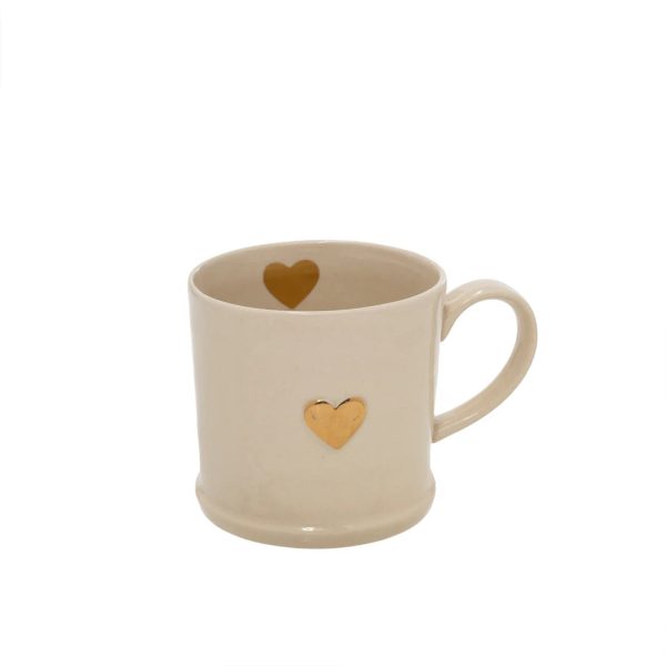 Sweet Heart Mug-Gold Fashion