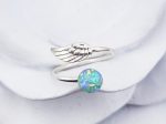 Sterling Silver Angel Wing Cremation Ring on Sale