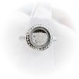 Round Cremation Ring - Locket Ring Cheap