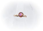 14k Rose Gold or Gold Plated Cremation Ring 6mm stone Online now