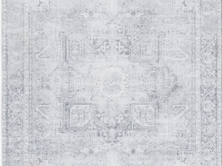 Printed Washable Rug-GREY on Sale