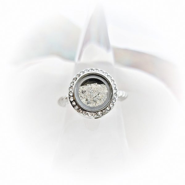 Round Cremation Ring - Locket Ring Cheap