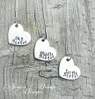 Set of 3 Necklaces - Big Sister, Middle Sister, and Little Sister - Hand Stamped - Heart Necklace Set - Sisters Necklace Set - Customize Hot on Sale