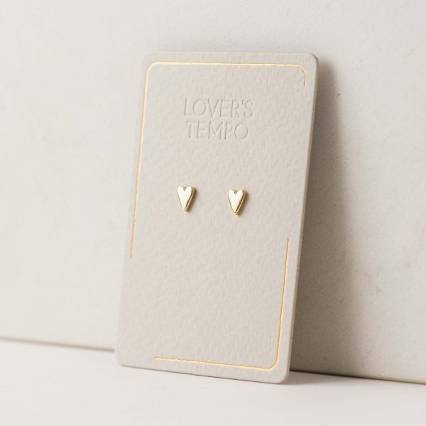 Everly Heart Studs Supply