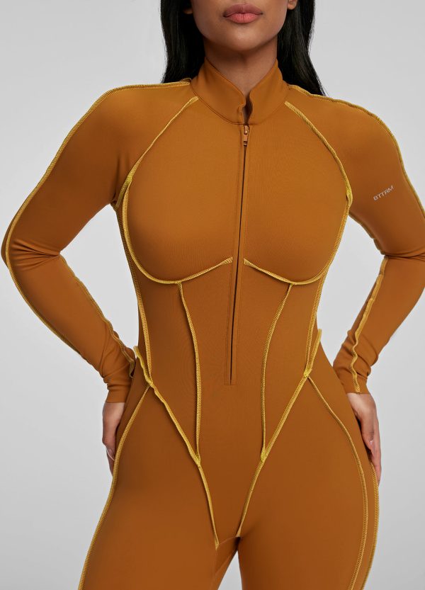 Contour Stitch Catsuit Online Sale