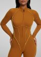 Contour Stitch Catsuit Online Sale