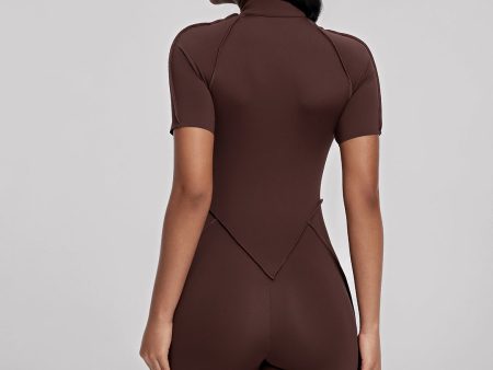 Closed-Back Shorts Catsuit For Cheap